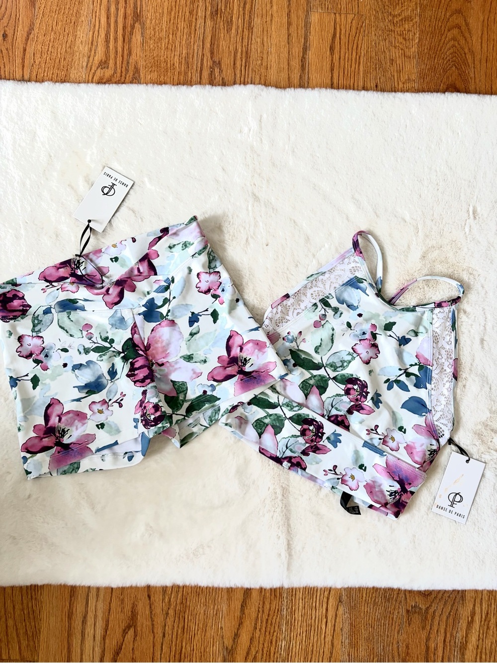 Danse de Paris Matching Crop Top and Shorts Adult Small
